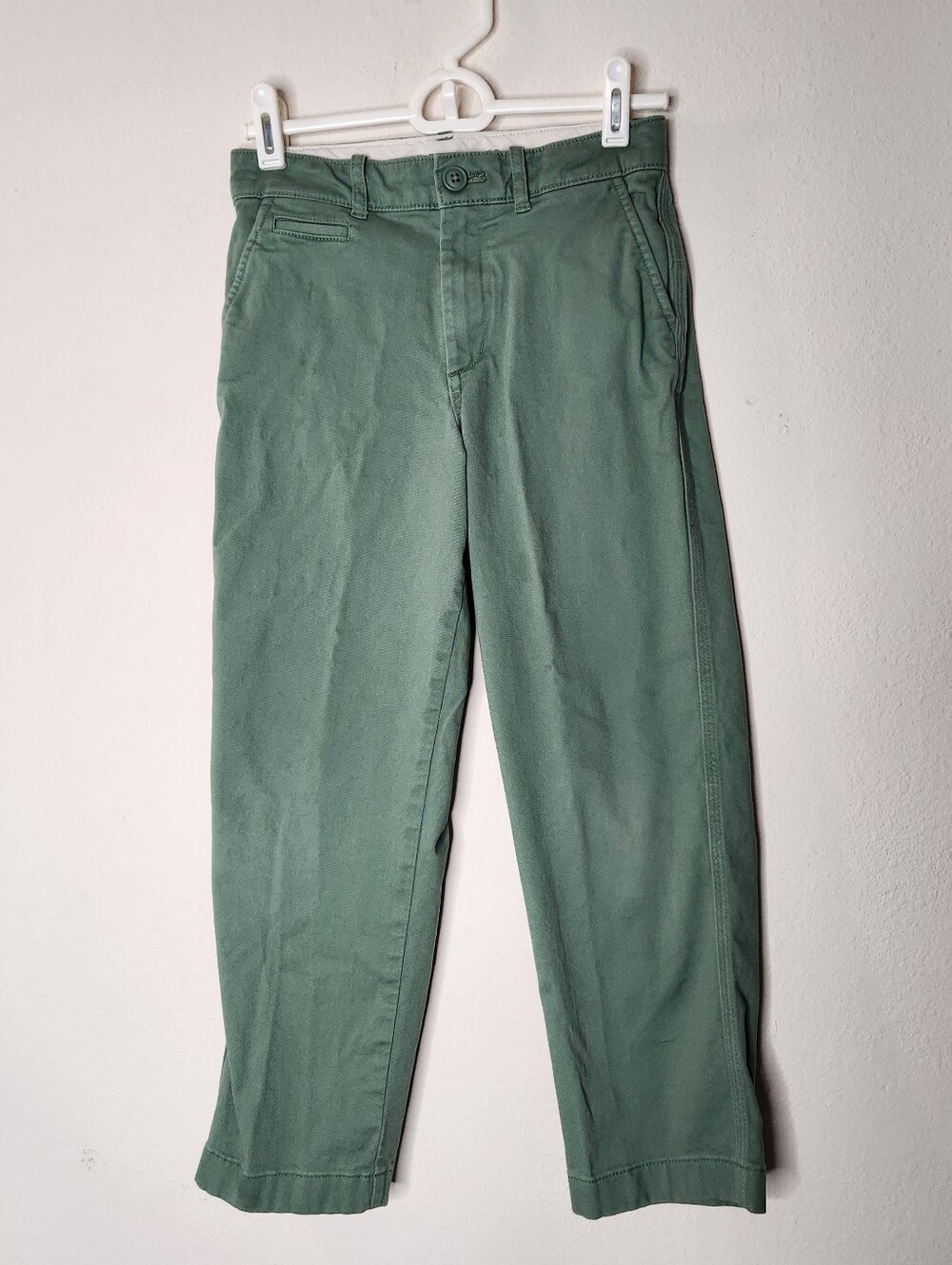 Crewcuts Boys 8 Green Chino Dress Pants Classic Fit Stretch